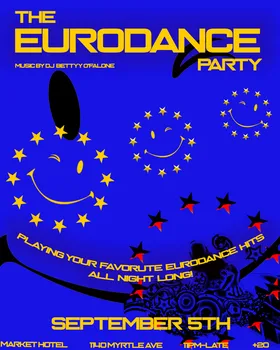 The EURODANCE Party at Market Hotel flyer