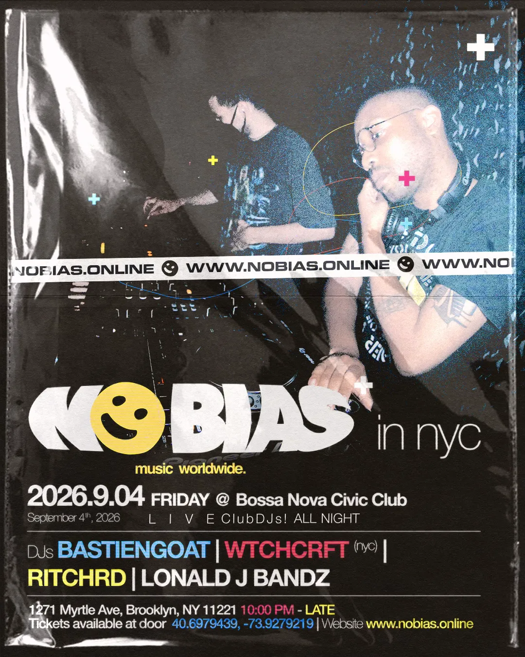 NO BIAS AT BOSSA at Bossa Nova Civic Club flyer