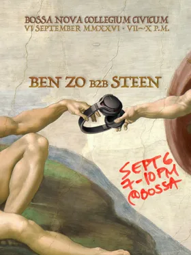 Happy Hour: Ben Zo b2b STEEN at Bossa Nova Civic Club flyer