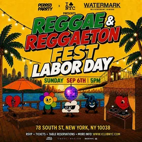 Reggae & Reggaeton Fest Labor Day Weekend Party Beach at Watermark flyer