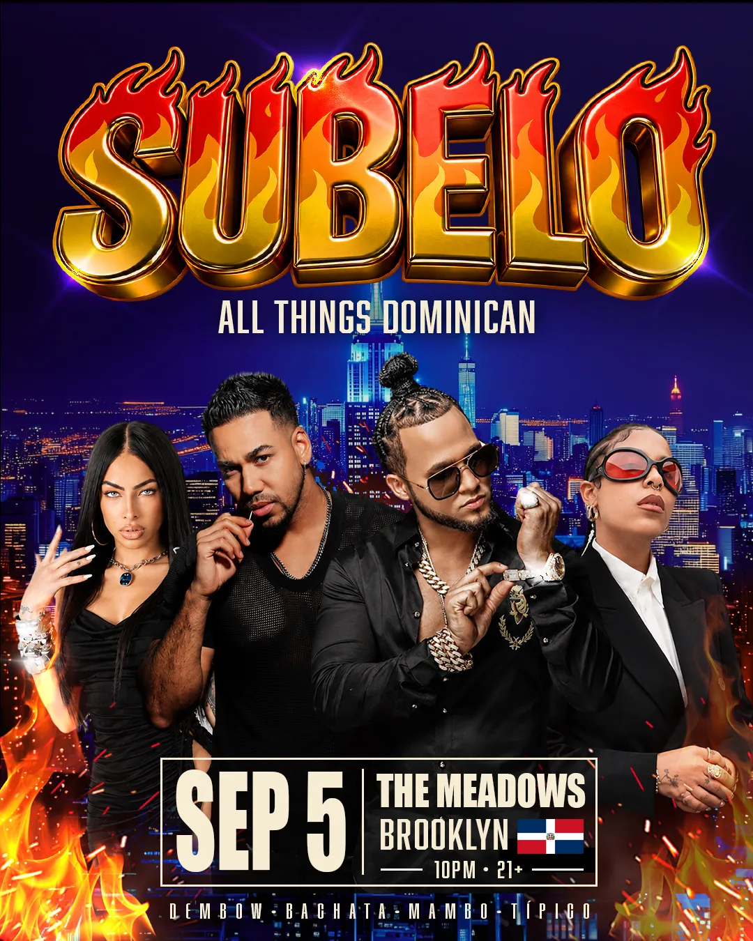 SUBELO - Dembow • Bachata • Mambo • Tipico (21+) at The Meadows flyer