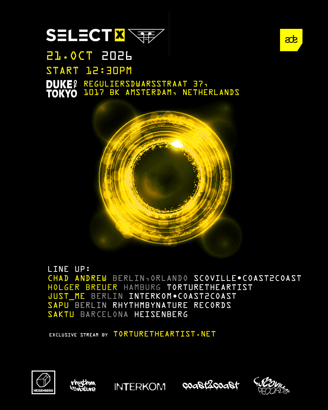 select bookings X TTA  at Duke of Tokyo flyer