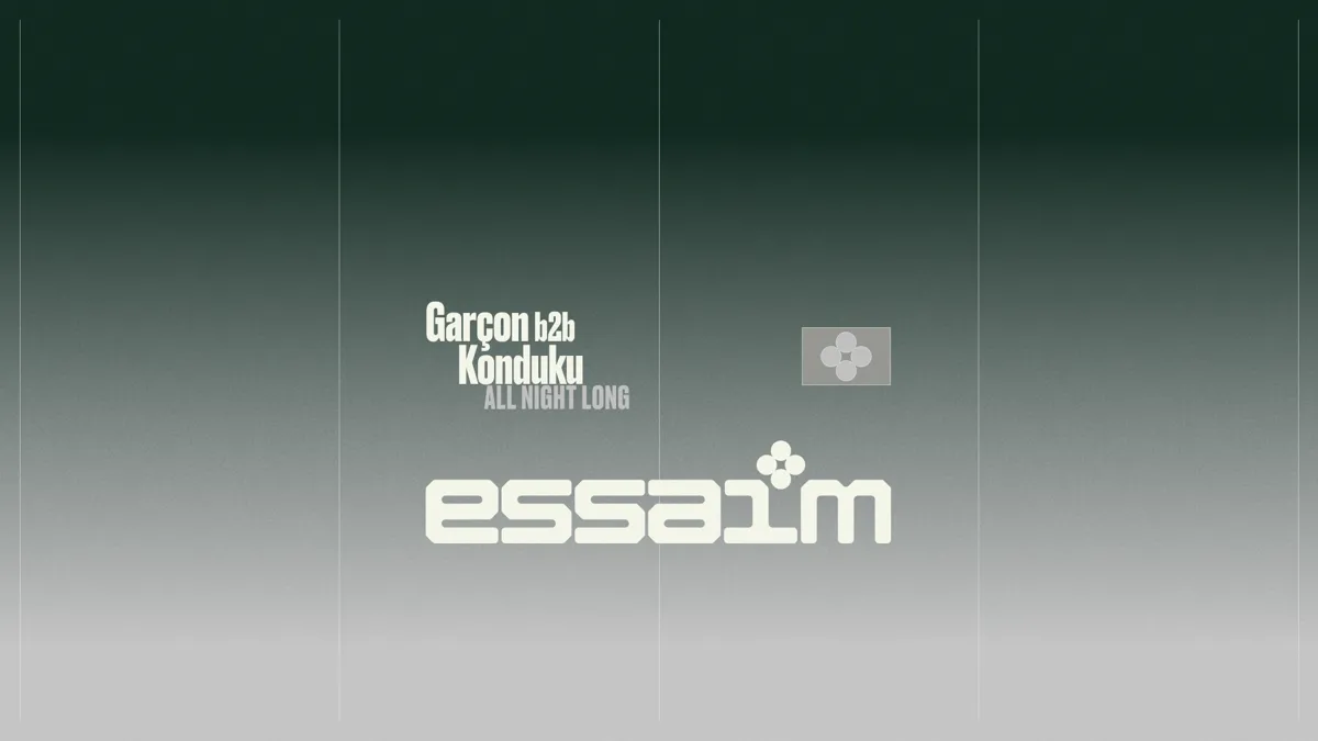 Garçon b2b Konduku - all night long at essaim flyer