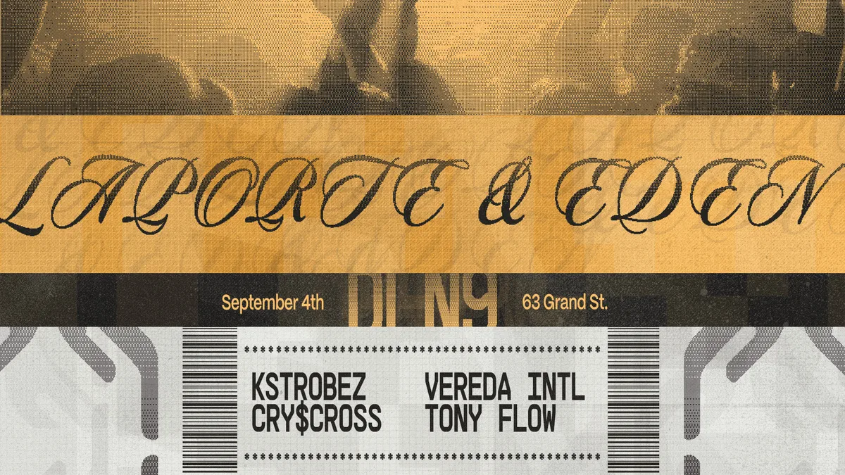 LAPORTE, EDEN, kstrobez, cry$cross, Vereda INTL + Tony Flow (LIVE) - Dead Letter No.9 at Dead Letter No. 9 flyer
