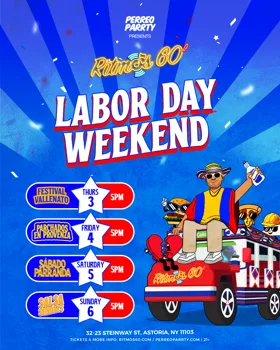 Salsa & Reggaeton Party Labor Day Weekend at Ritmos Bar NYC at Ritmos 60 flyer