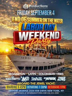 End of Summer on the Water Labor Day Weekend Party NYC at Skyport Marina flyer