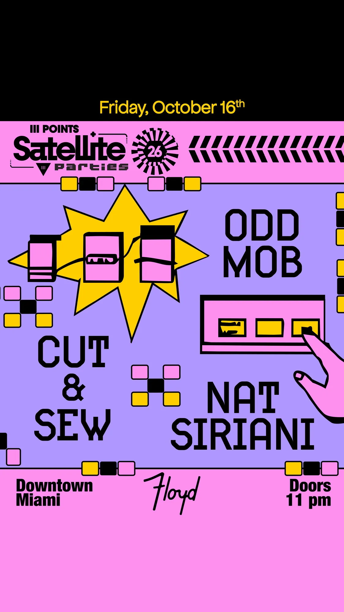Satellite: Odd Mob at Floyd Miami flyer