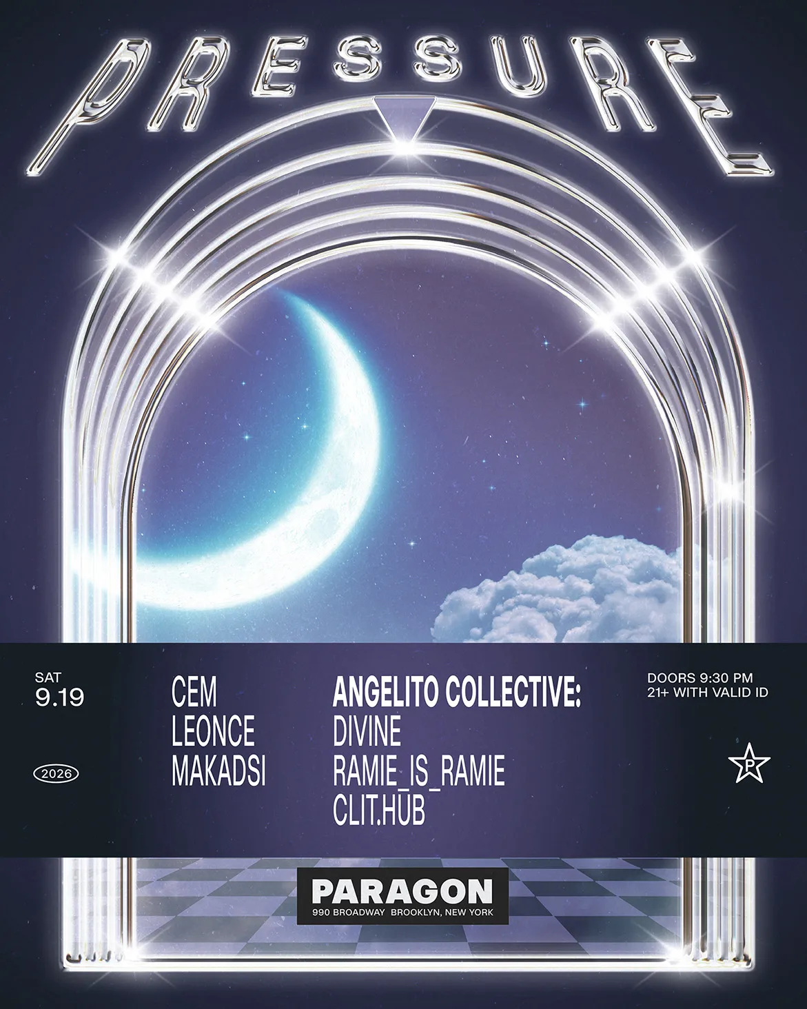 Pressure: CEM, Leonce, Makadsi + Angelito Collective at Paragon flyer