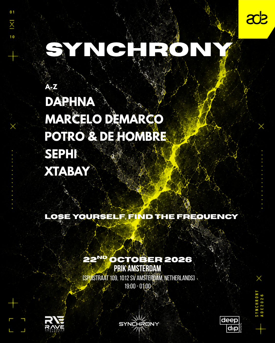 SYNCHRONY (ADE 2026) at PRIK flyer