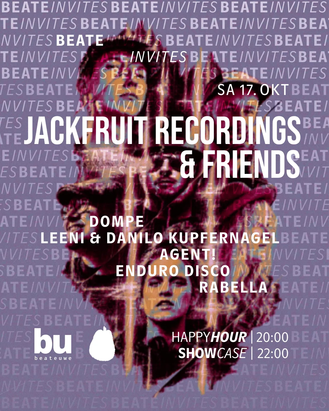 Beate Invites /// Jackfruit & Friends at Beate Uwe flyer