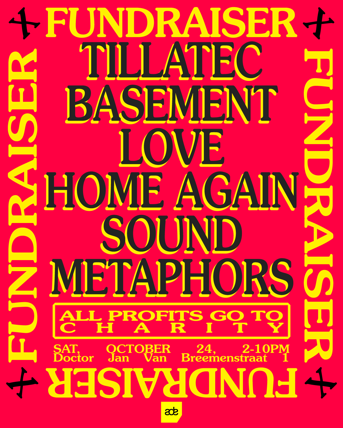 Home Again x Sound Metaphors x Basement Love Fundraiser at TILLATEC flyer