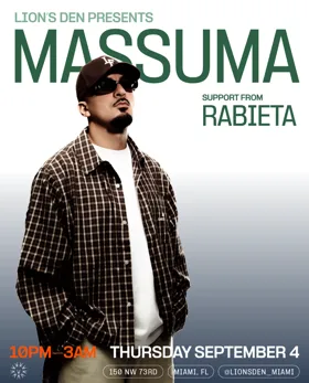 Massuma, Rabieta at Lion's Den flyer