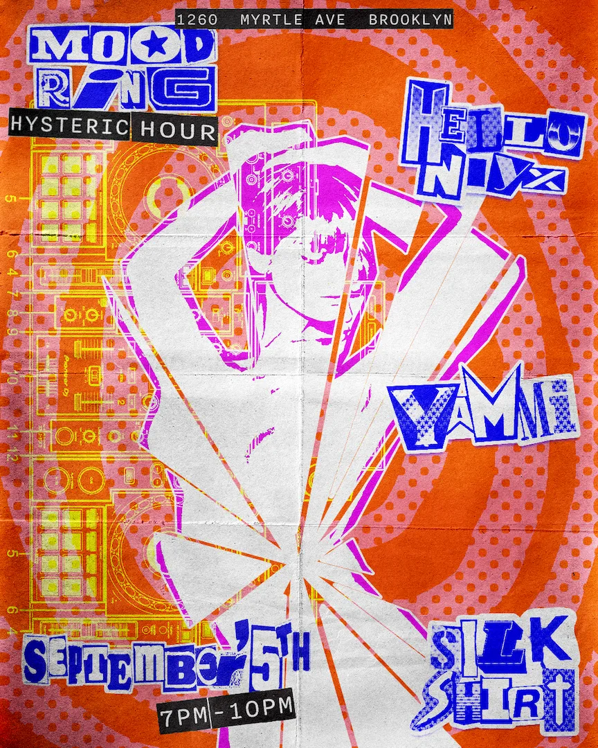 Hysteric Hour at Mood Ring flyer
