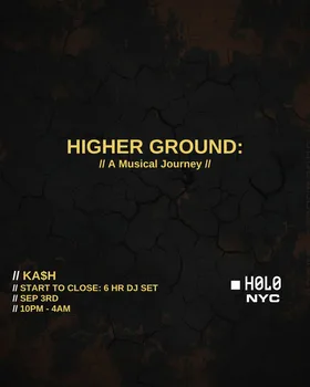 Higher Ground: A musical experience at H0L0 flyer