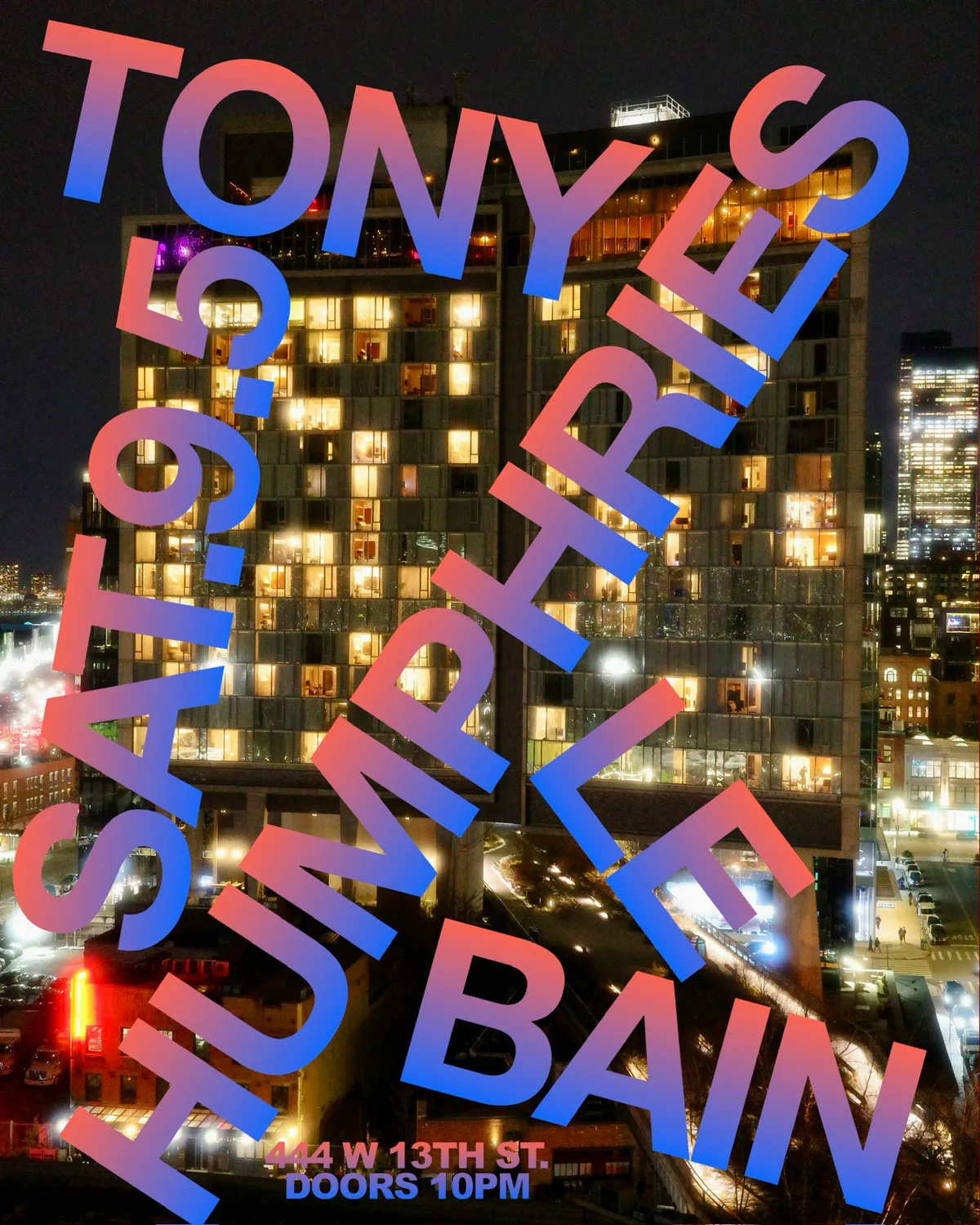 Tony Humphries' Residency at Le Bain flyer