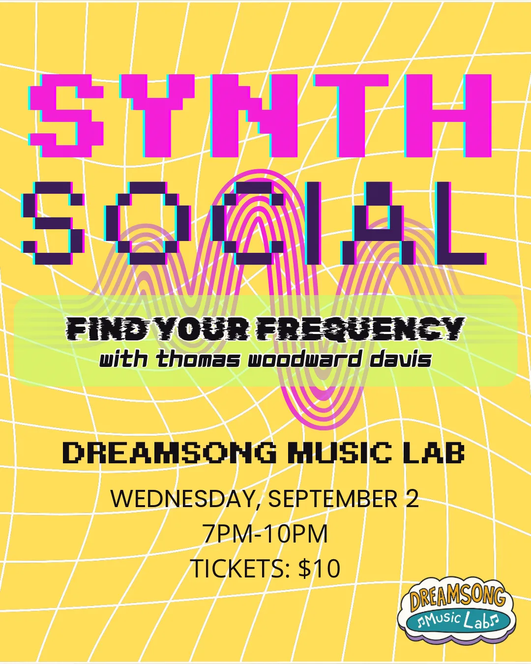 Synth Social 04 at Dreamsong Music Lab flyer