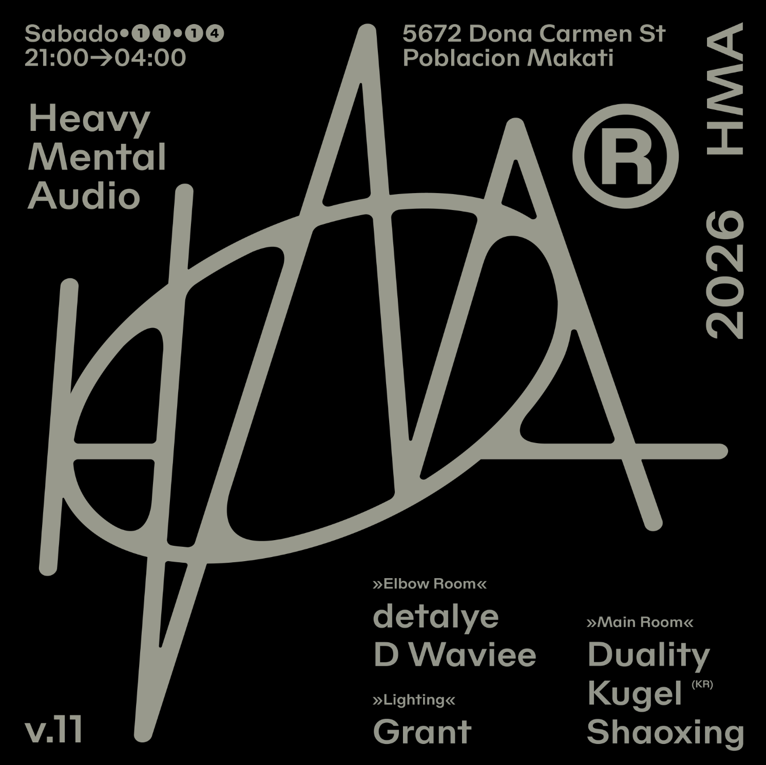 Heavy Mental Audio v.11 at Apotheka flyer