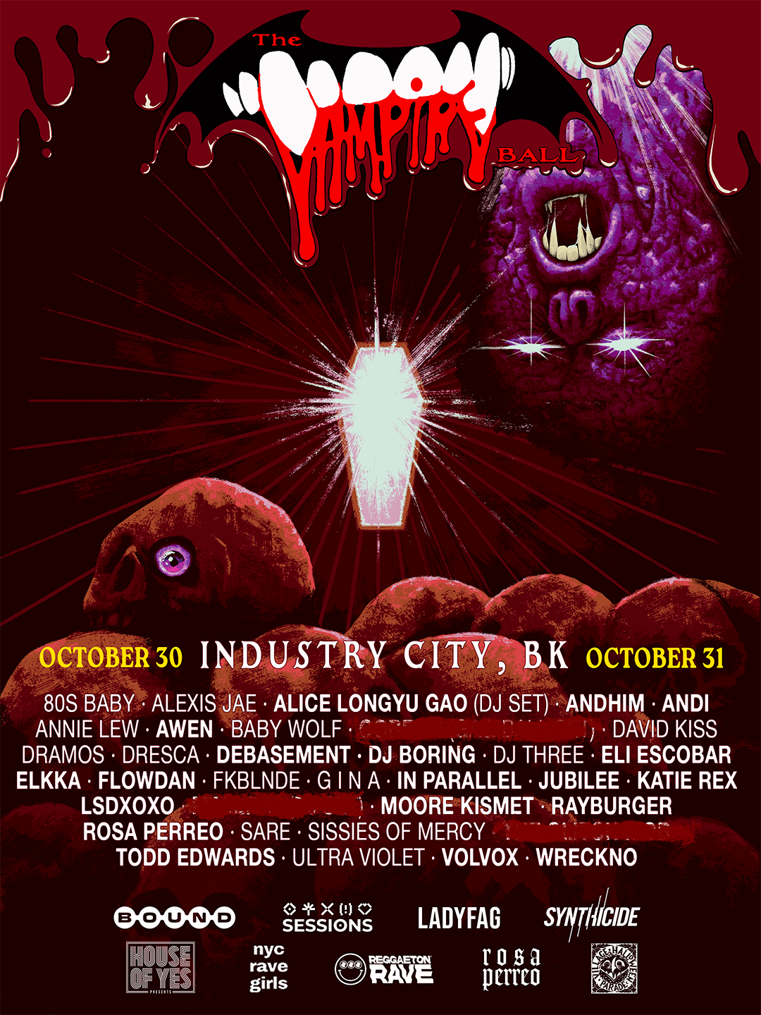 The Vampire Ball: Night 1 at Industry City flyer
