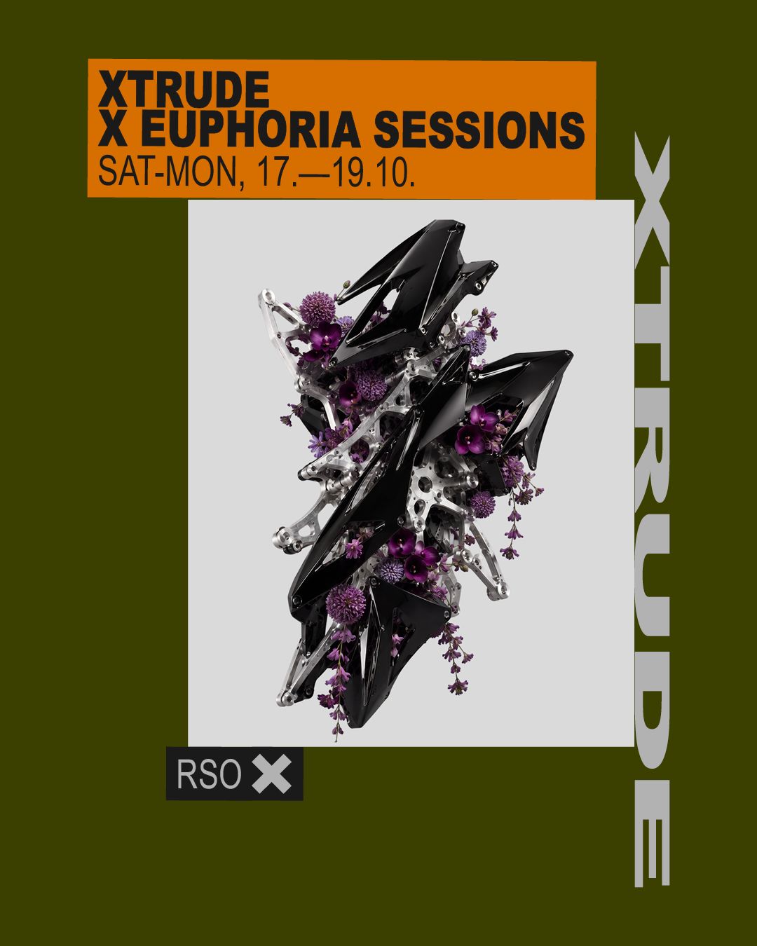 XTRUDE x EUPHORIA SESSIONS w/ Chris Liebing, Truncate, Phil Berg live, Elli Acula, Angel D'lite at RSO.BERLIN flyer