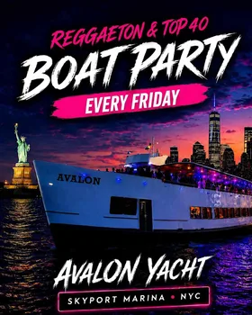 Reggaeton Boat Party NYC at Skyport Marina flyer