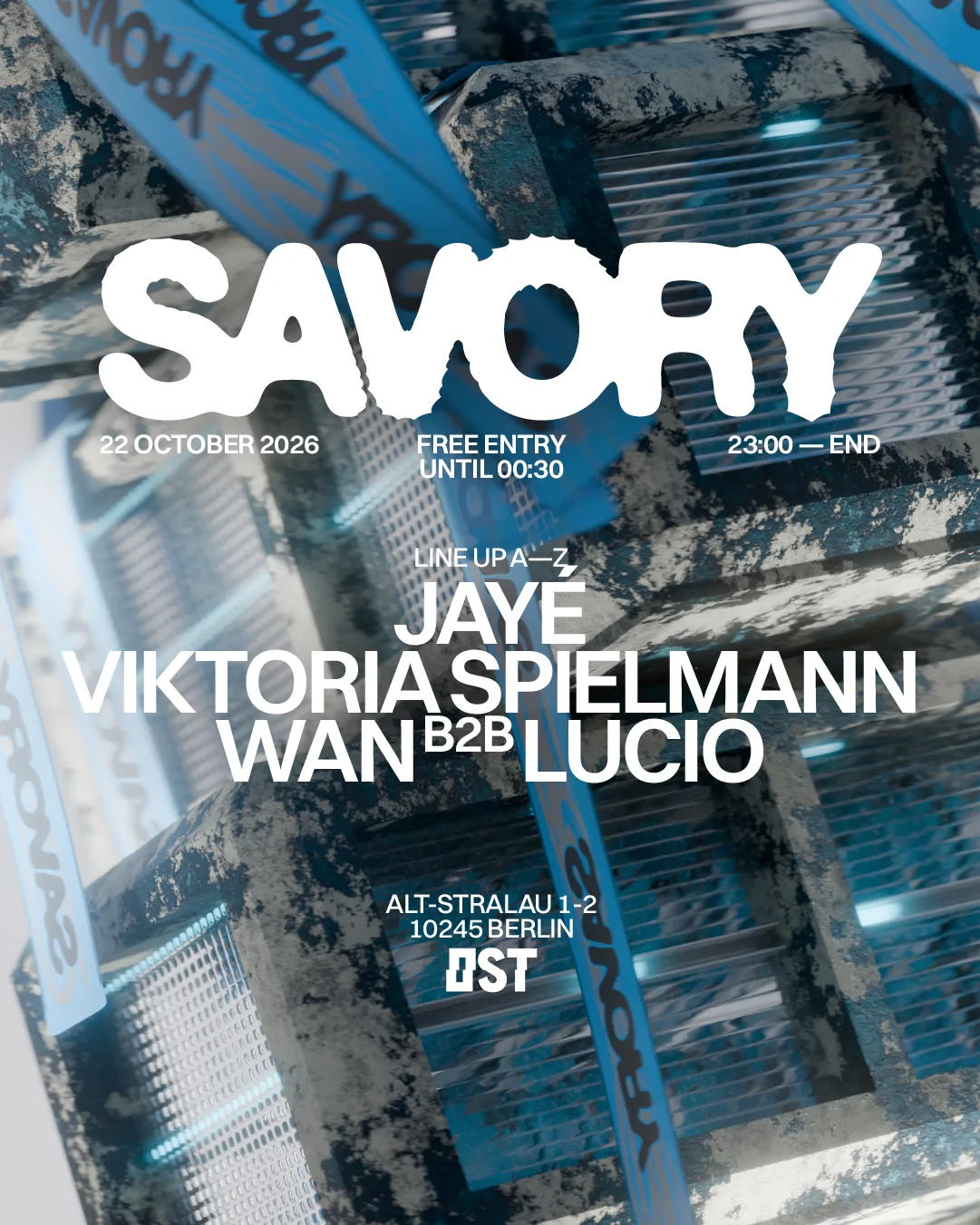 [FREE ENTRY TILL 00:30] SAVORY at Club OST flyer