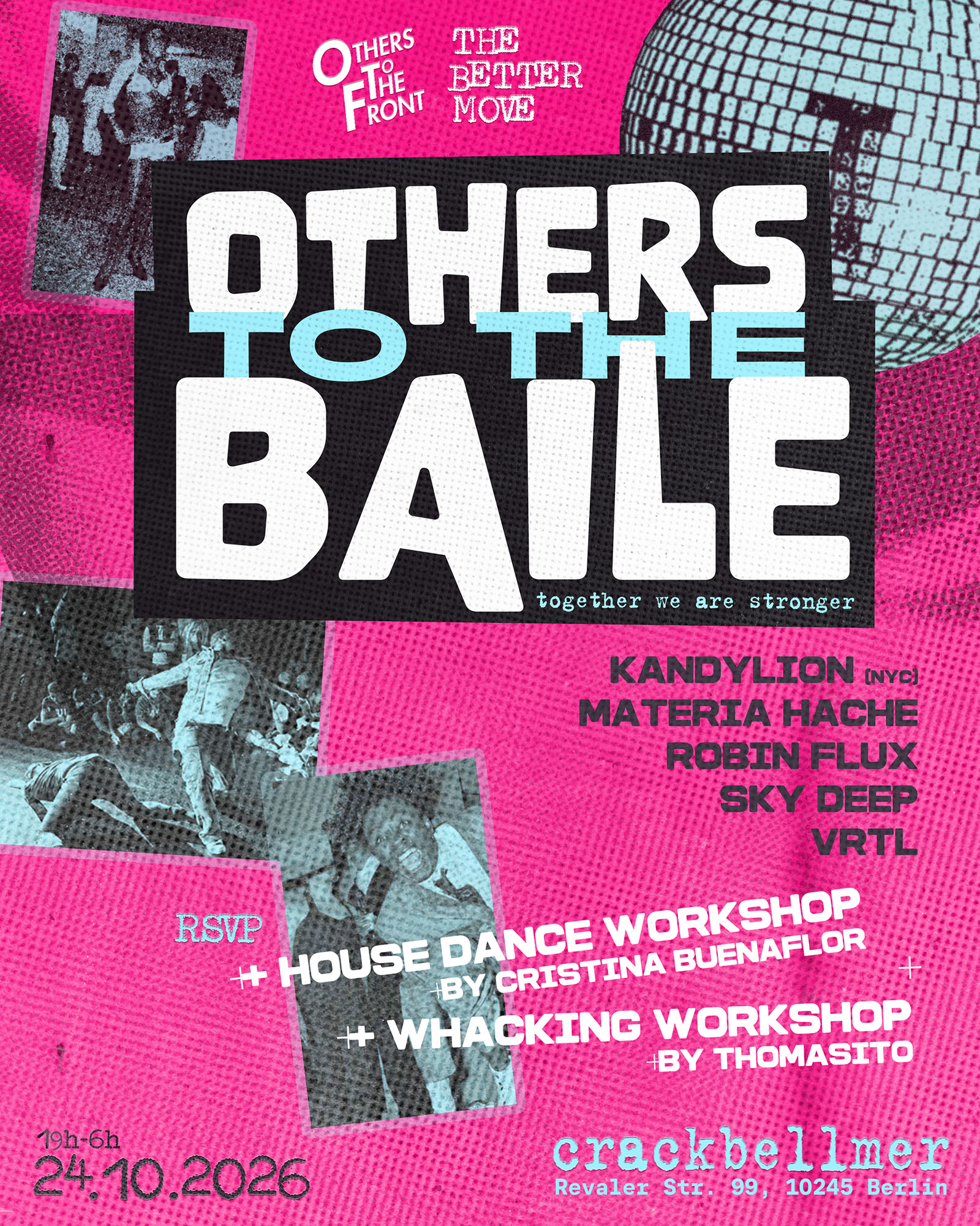 Others to the Baile at Crack Bellmer flyer
