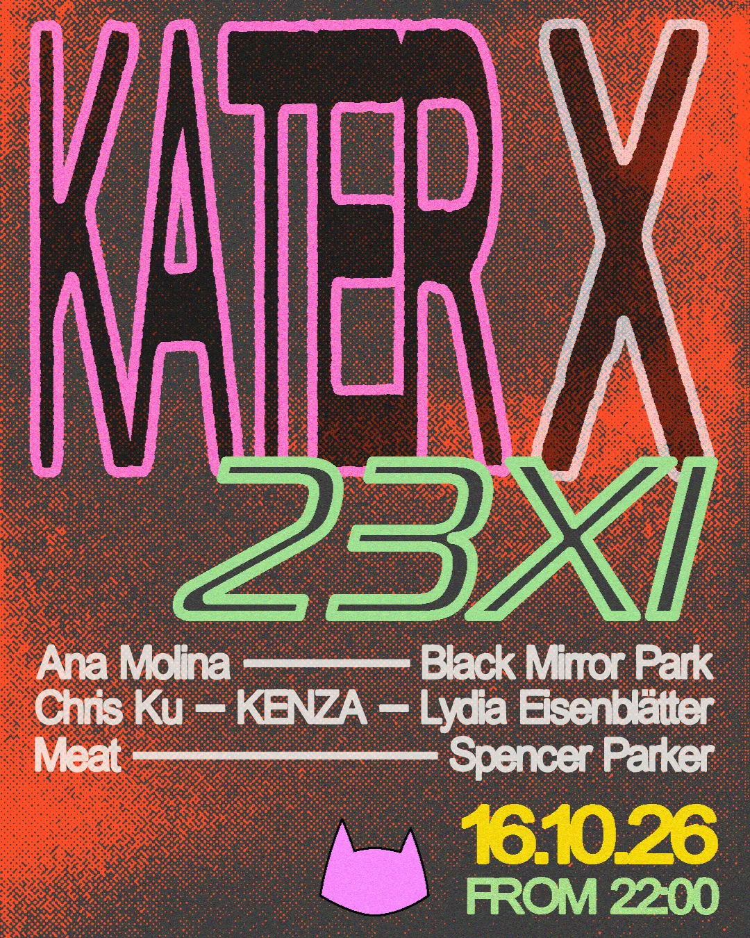 Kater x 23XI at Kater Club flyer