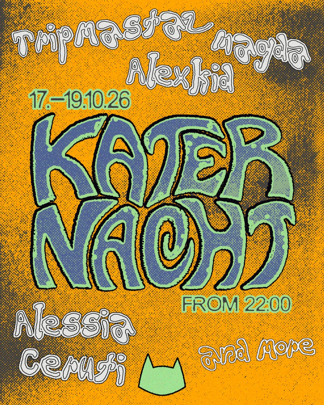 Katernacht with Magda, Redfreya, Tripmastaz, Alexkid + more at Kater Club flyer