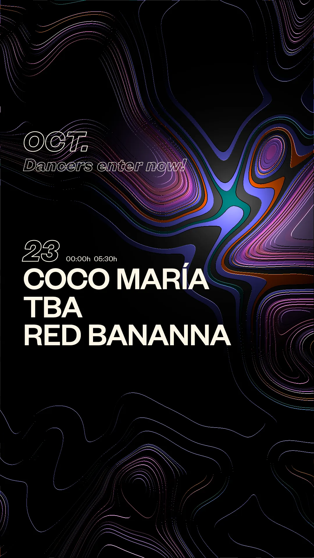 La Paloma presents: Coco María + Izco + Red Bananna at La Paloma flyer