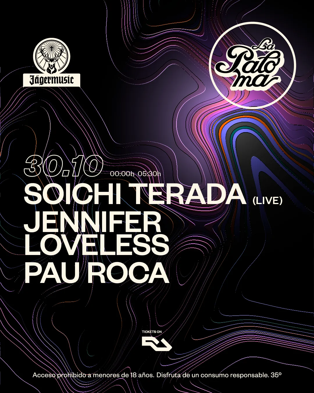 La Paloma presents: Soichi Terada + Jennifer Loveless + Pau Roca at La Paloma flyer