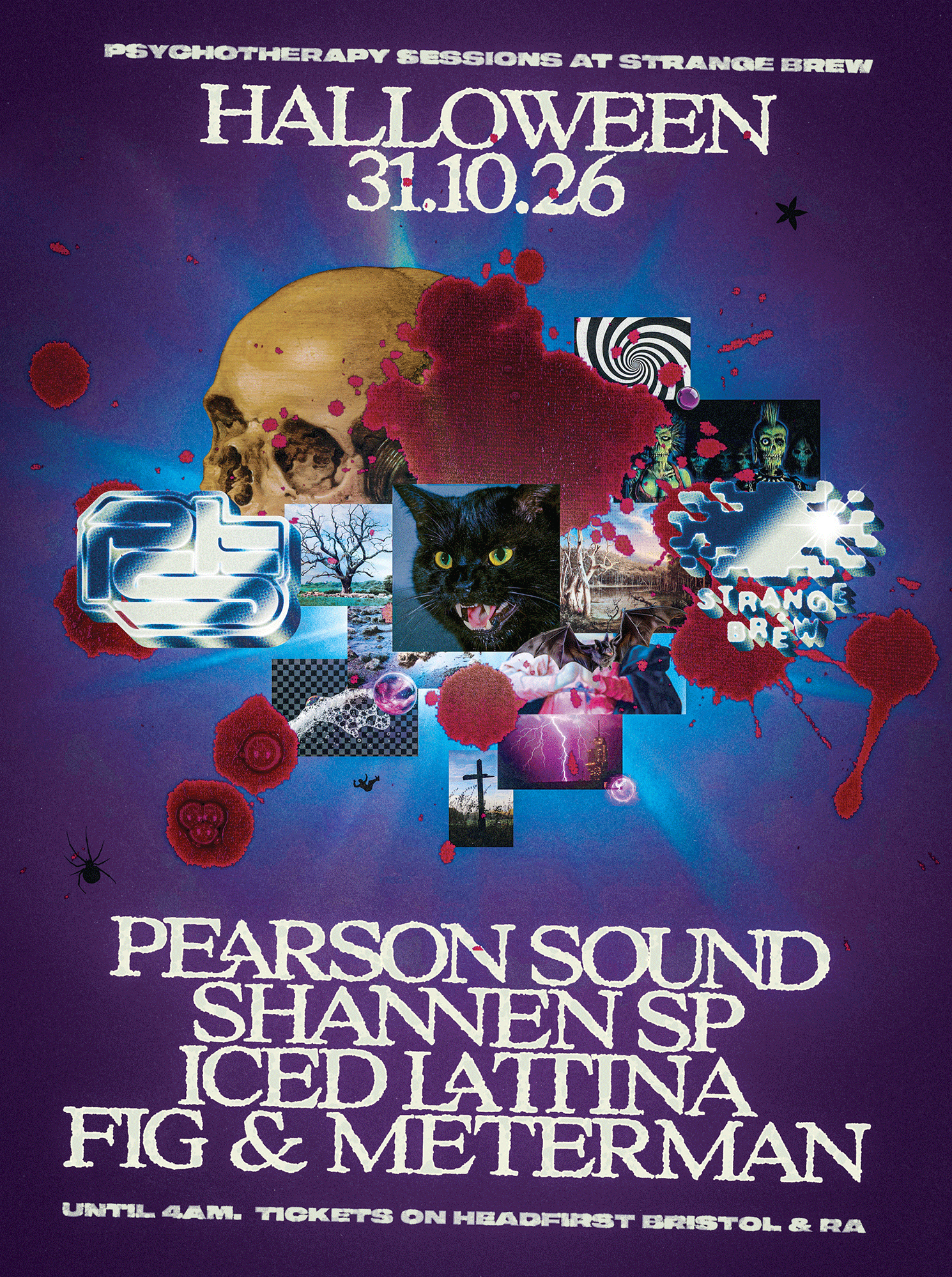 PTS Halloween ϟ Pearson Sound, Shannen SP  at Strange Brew flyer
