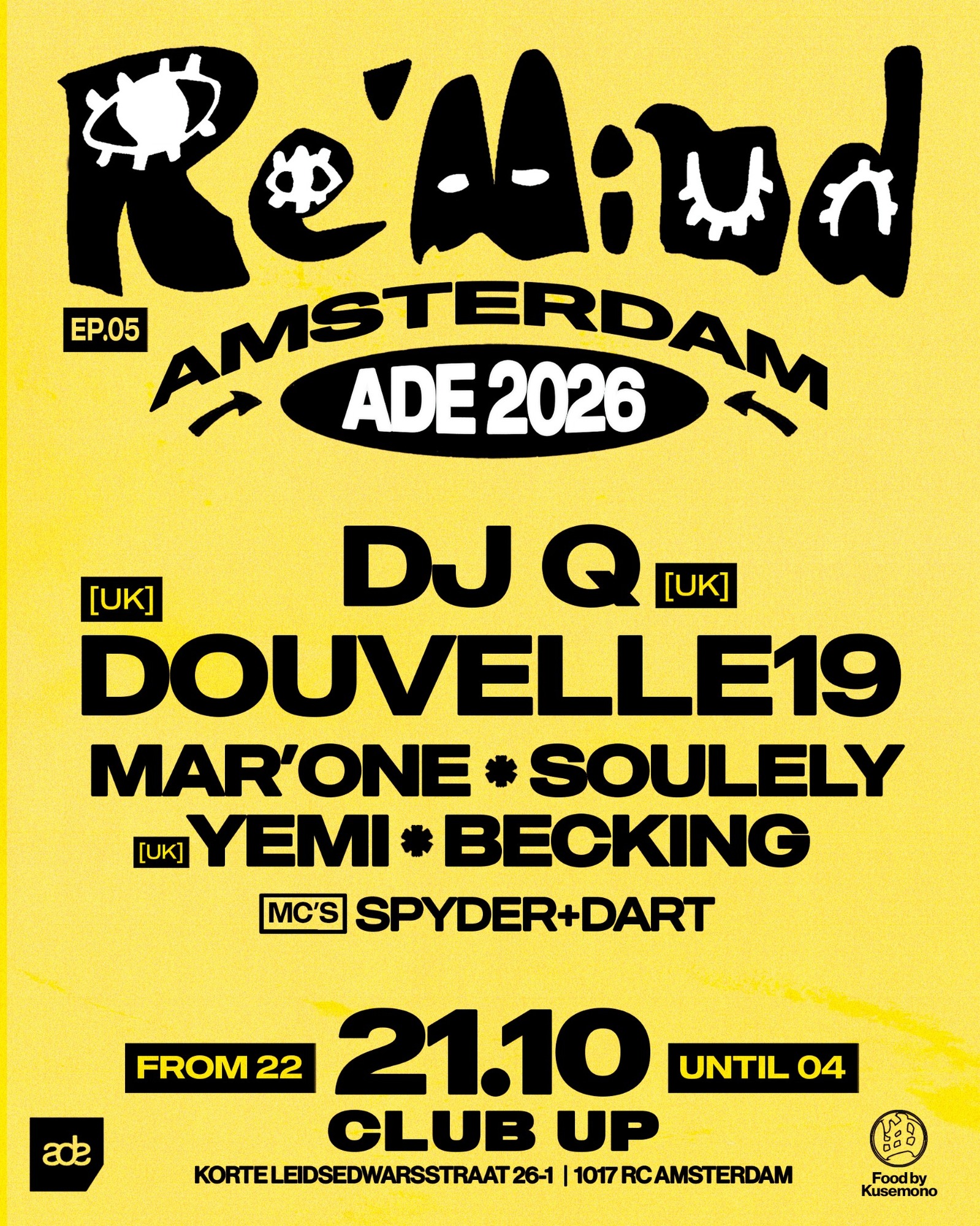 Re'Mind invites DJ Q & Douvelle19 - ADE edition at Club Up flyer