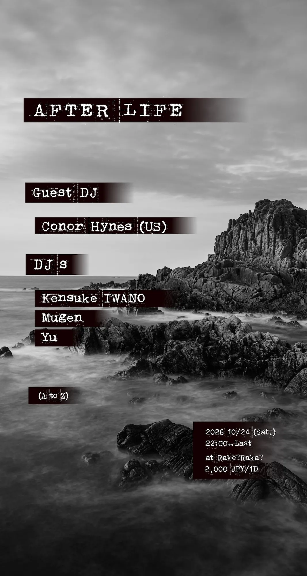 AfterLife at rake?raka? flyer