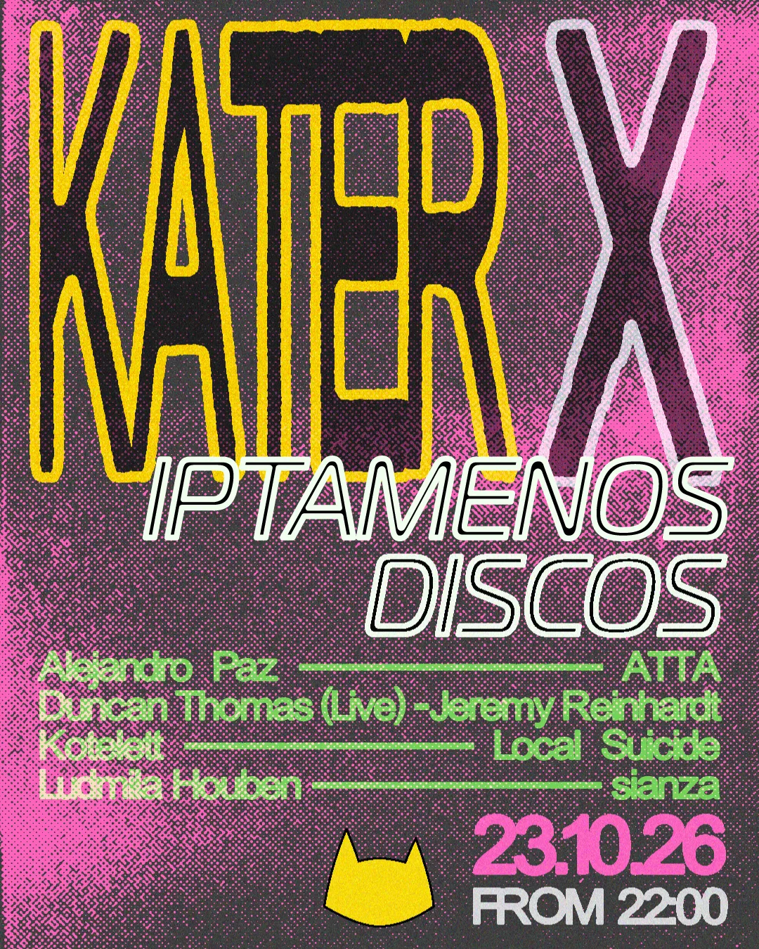 Kater x Iptamenos Discos at Kater Club flyer