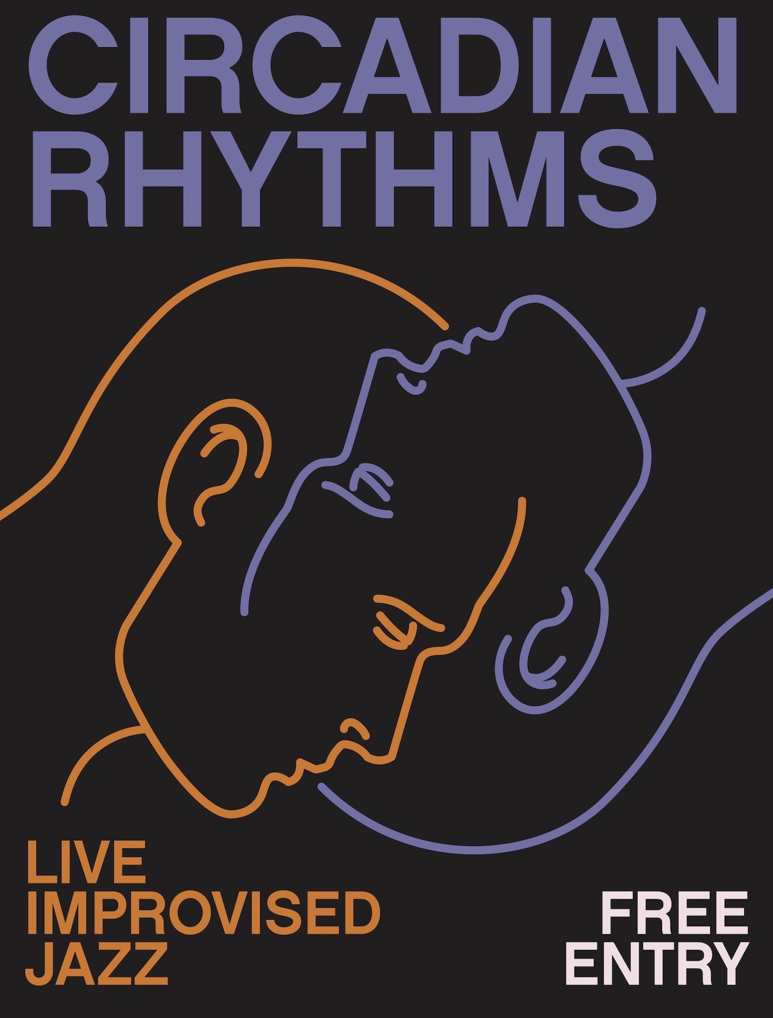 CIRCADIAN RHYTHMS • MELBOURNE INTERNATIONAL JAZZ FESTIVAL  at Wax Music Lounge flyer