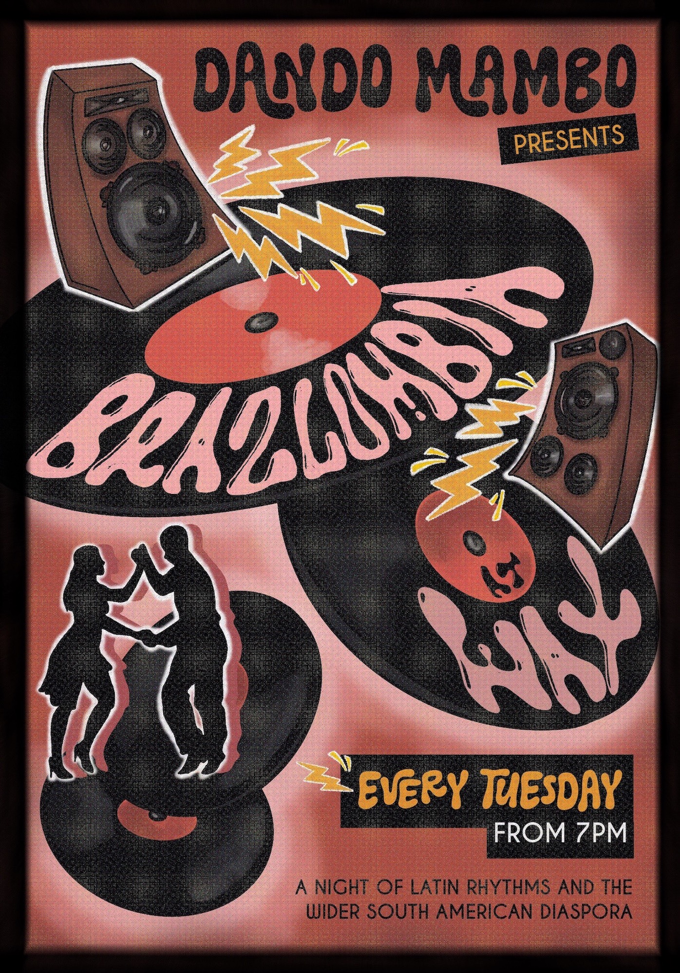 BRAZLOMBIA at Wax Music Lounge flyer