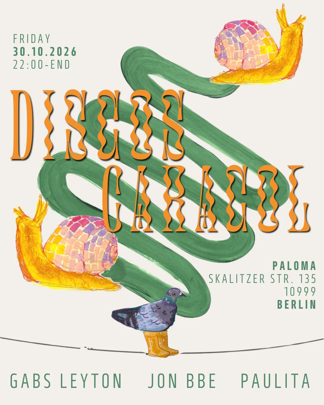 Discos Caracol at Paloma flyer