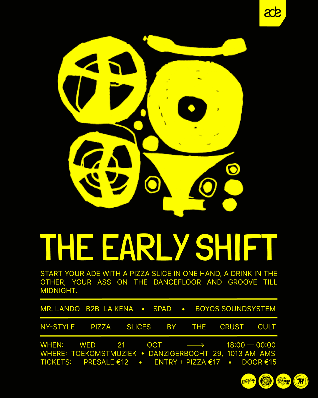 The Early Shift at Toekomstmuziek flyer