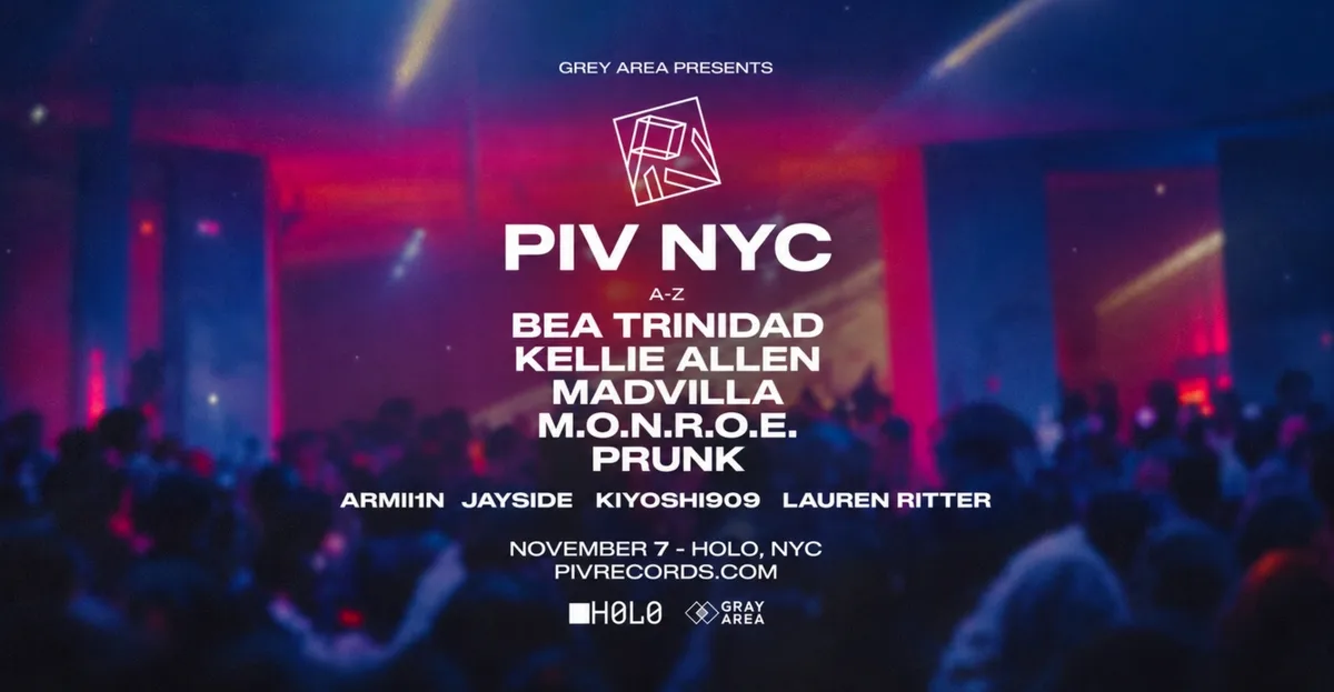 PIV Records w. Prunk + Kellie Allen, MADVILLA, & More at H0L0 flyer