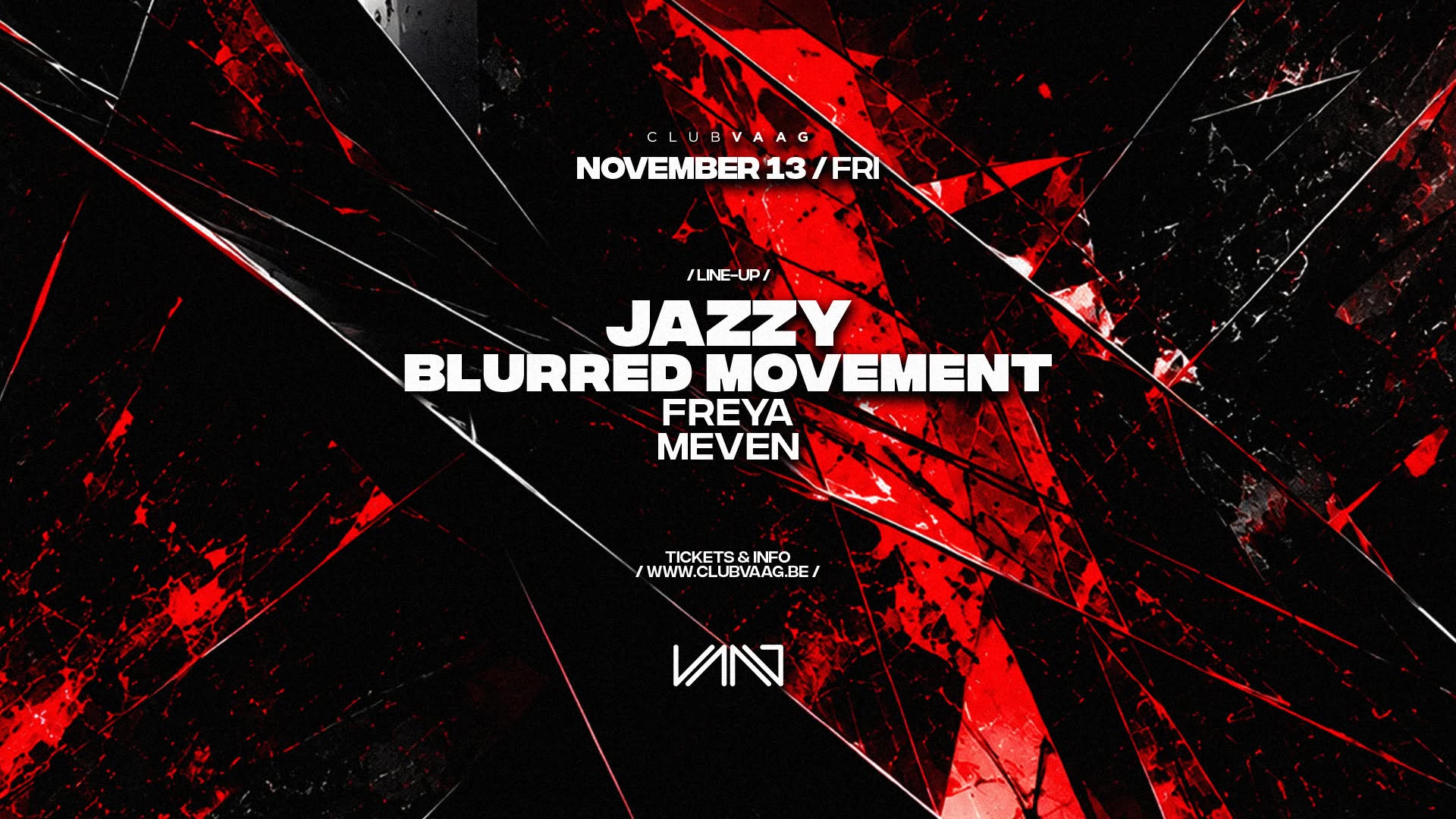 Club Vaag invites JAZZY & BLURRED MOVEMENT at Club Vaag flyer