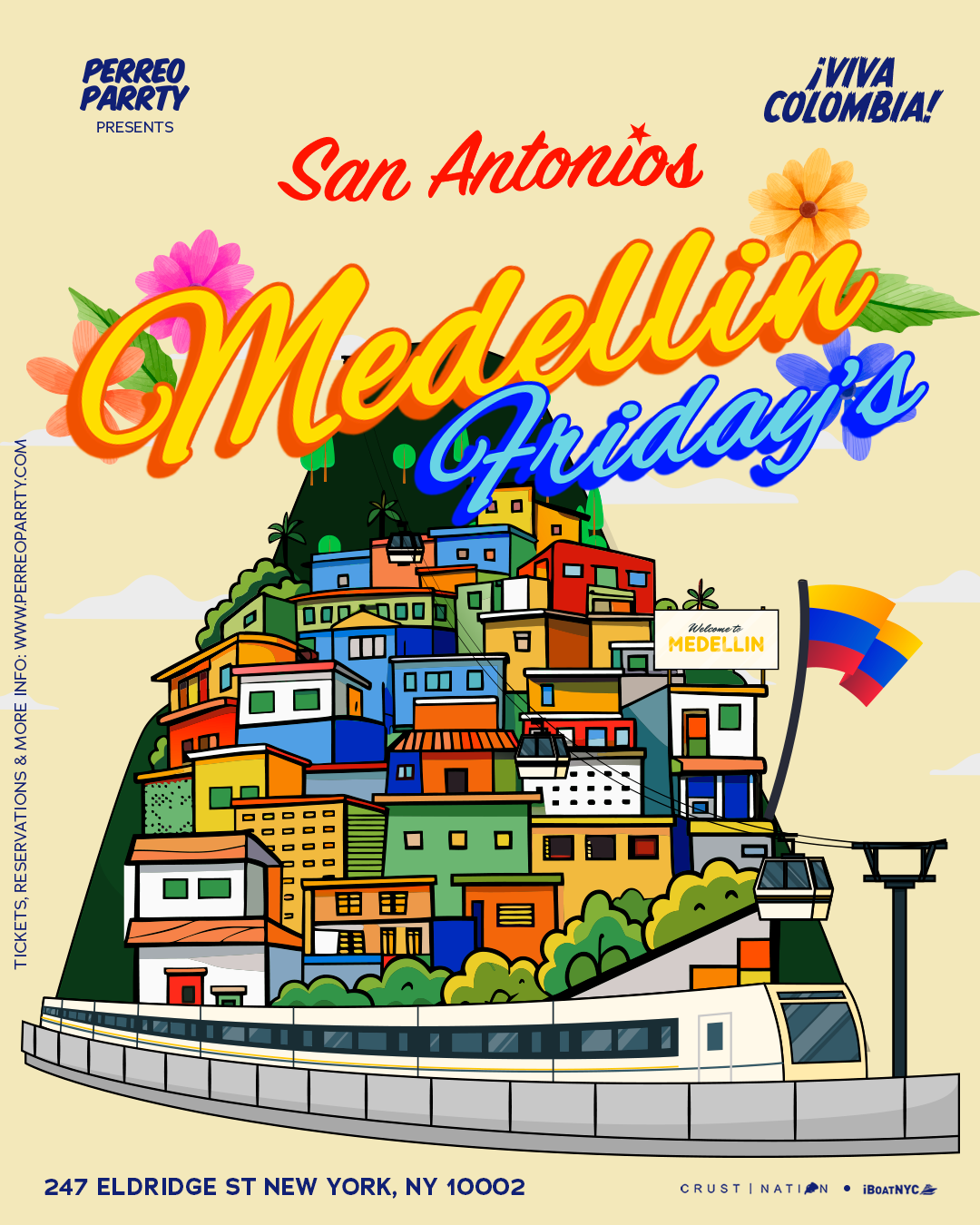 Medellin Fridays - Colombian Latin & Reggaeton Party NYC at San Antonios flyer