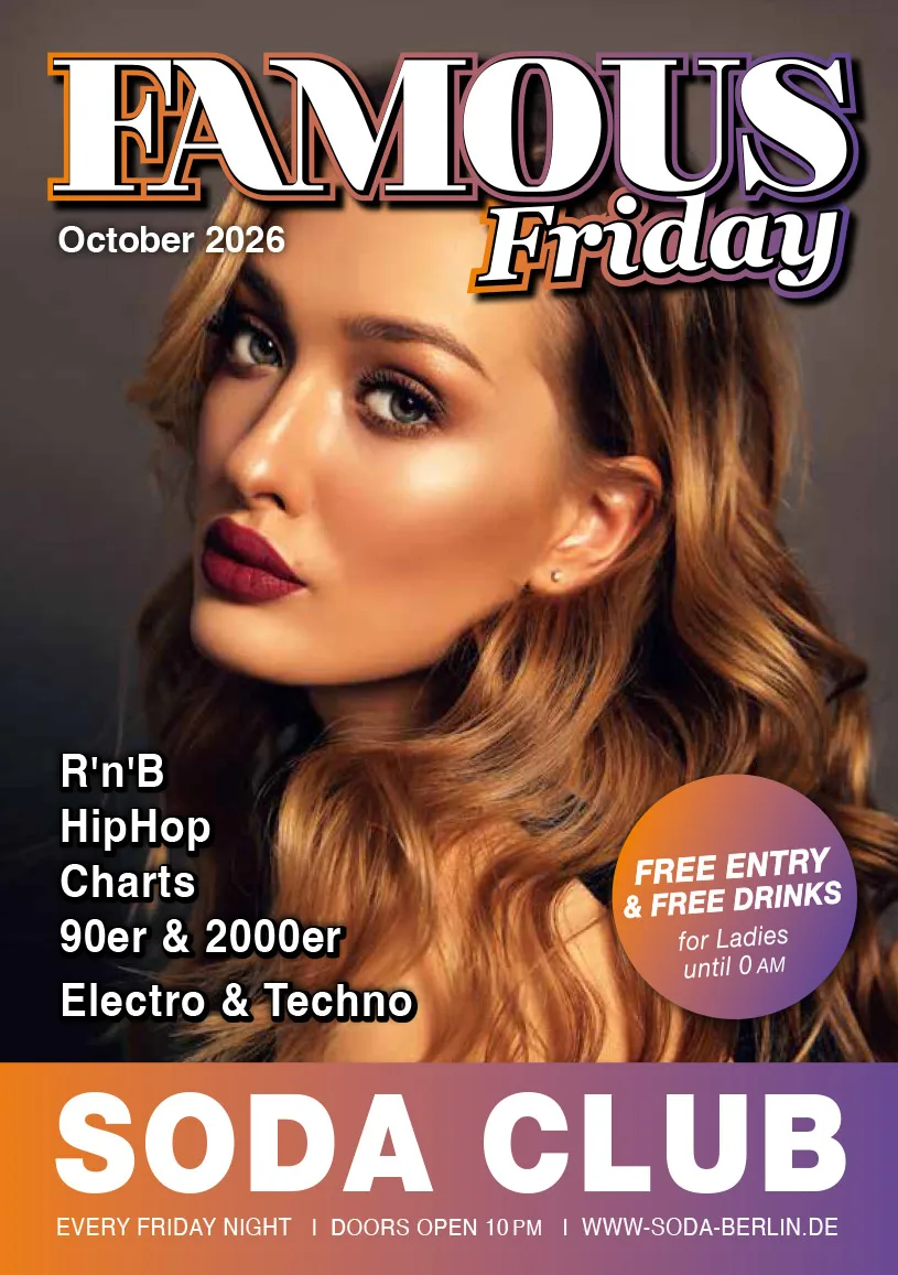 Electro & Techno Sounds Friday at Soda Club Berlin flyer