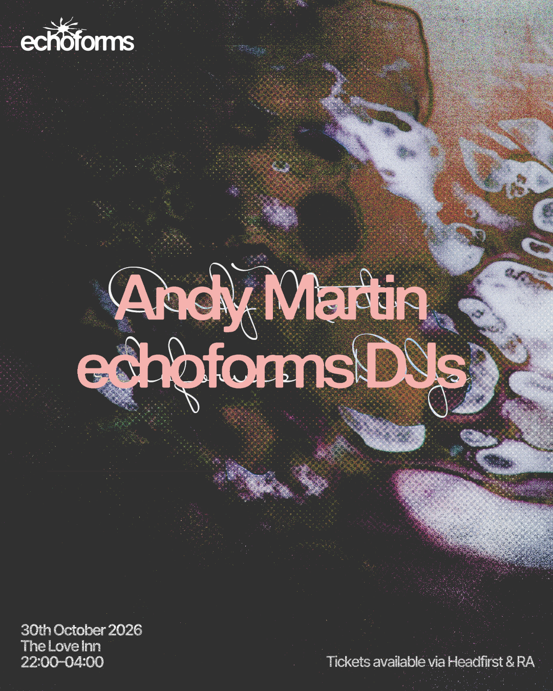 echoforms with Andy Martin + Residents at The Love Inn flyer