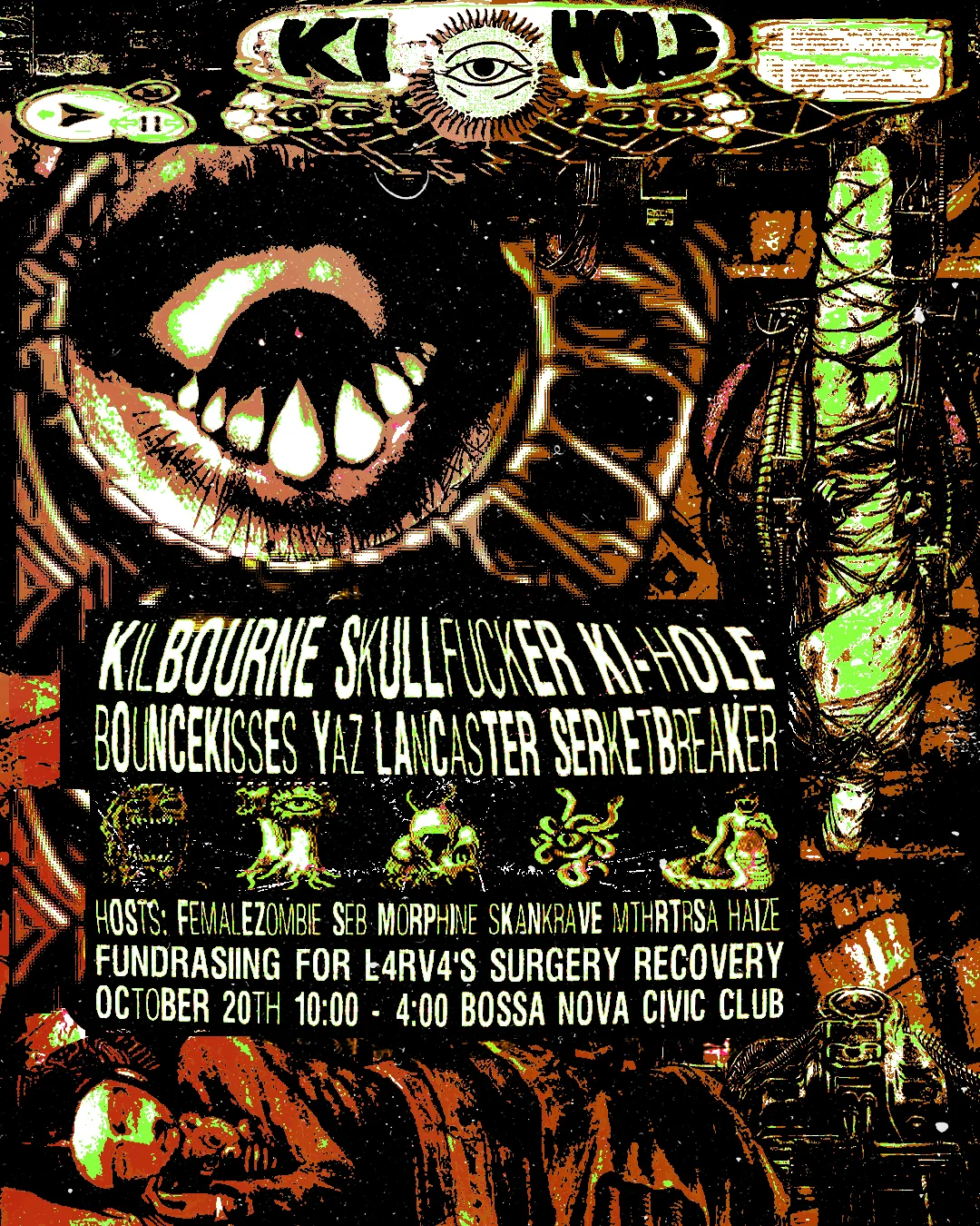KI-HOLE at Bossa Nova Civic Club flyer