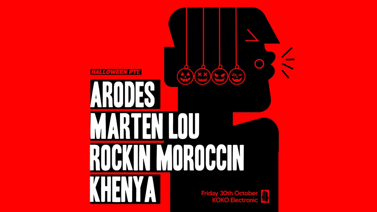 Anywherelse Halloween: ARODES, Marten Lou at KOKO flyer