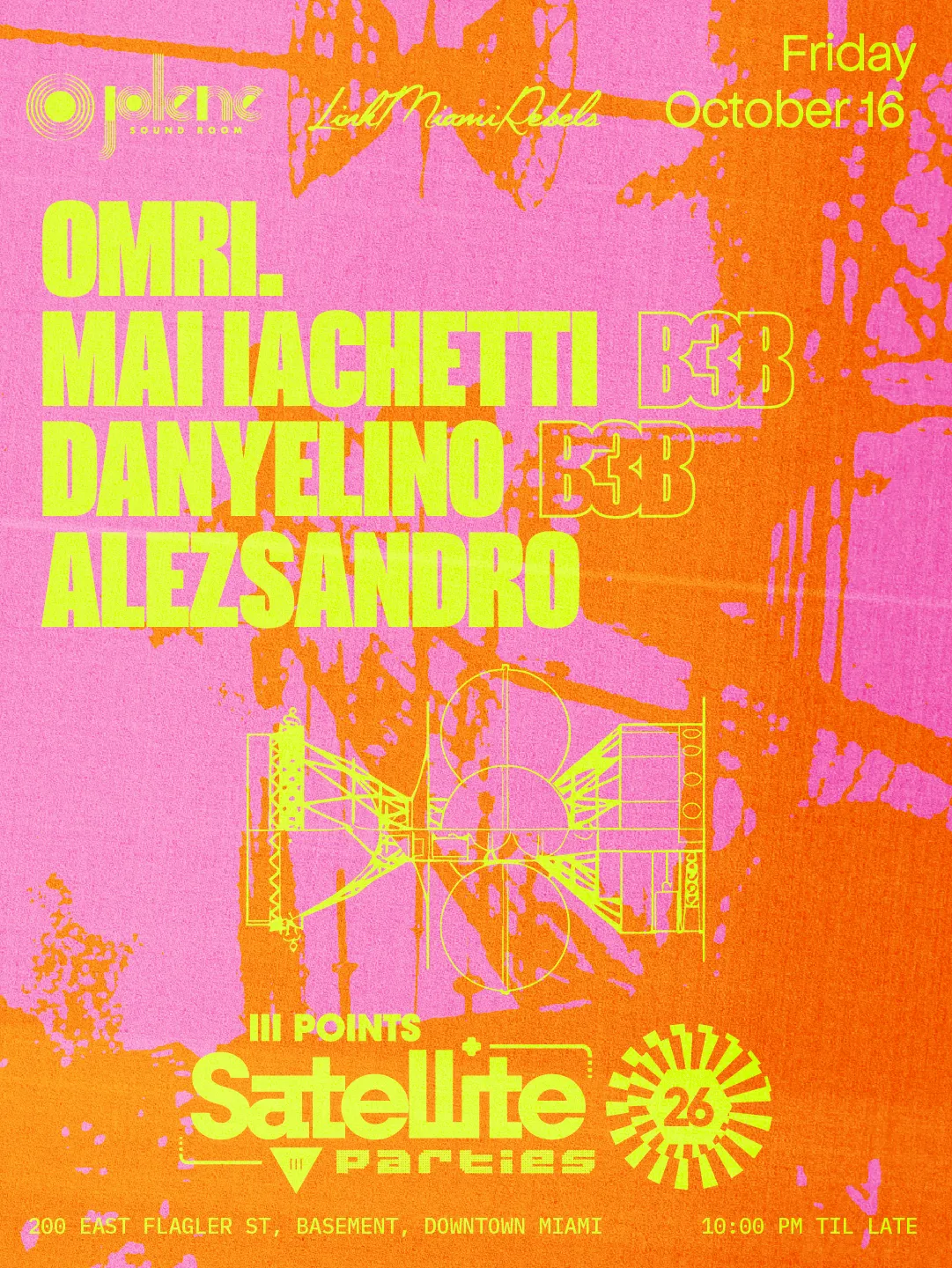III Points Satellite: OMRI at Jolene Downtown Miami flyer