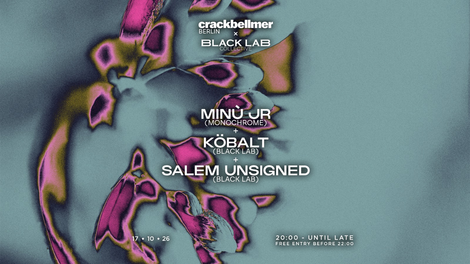 Black Lab x Crack Bellmer at Crack Bellmer flyer