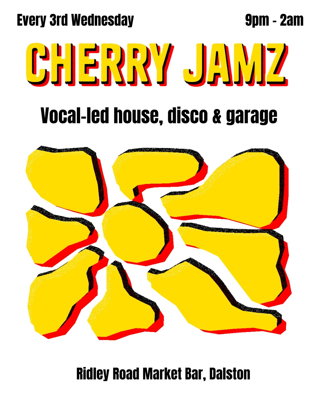 Cherry Jamz at Ridley Road Market Bar flyer