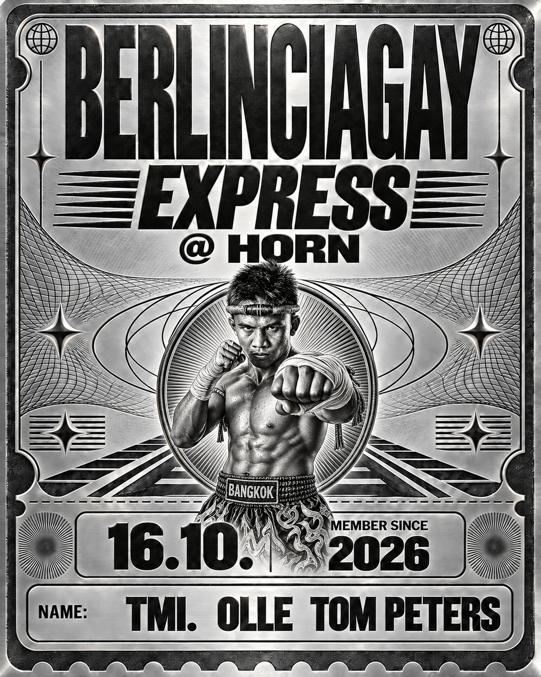 BERLINCIAGAY X Horn at Horn flyer