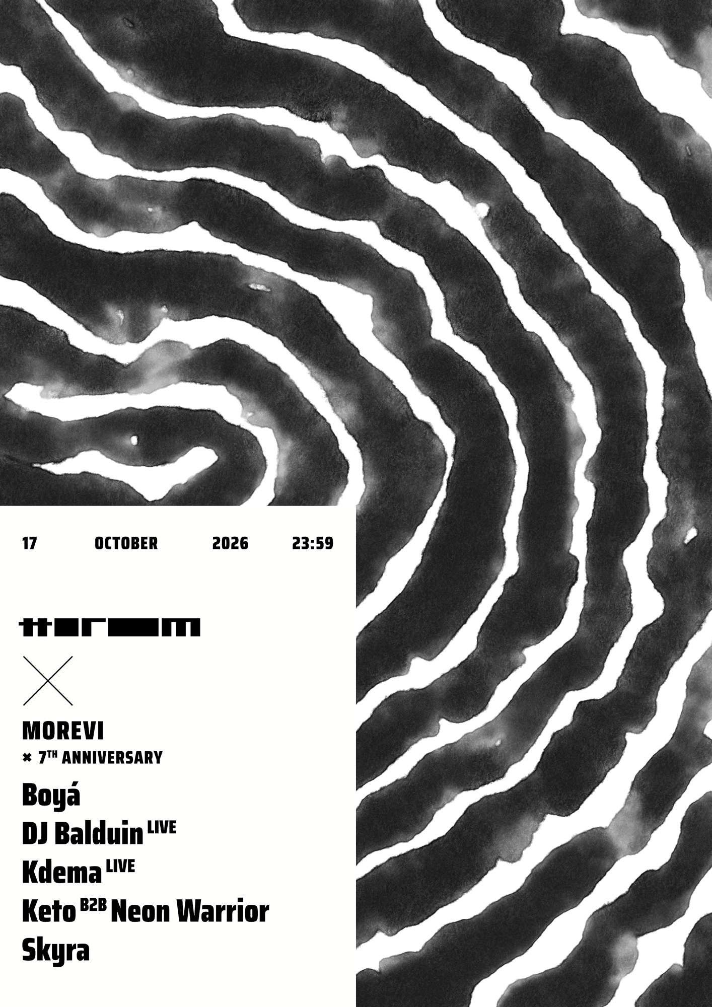 Morevi 7th Anniversary: Boyá, DJ Balduin, Kdema, Keto, Neon Warrior, skyra at Bassiani flyer